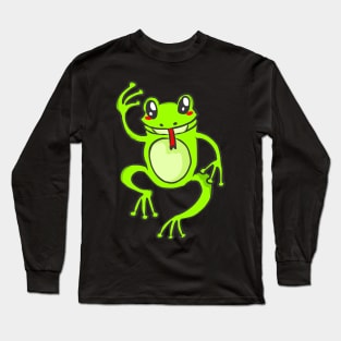 Frog Tadpole Toad Lurch Toad Froschlurch sweet Long Sleeve T-Shirt